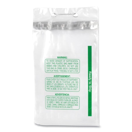 House 9 x 14 in. 1.5 Mil Wicketed E-Commerce Bags, Clear, 1000PK HO3757689